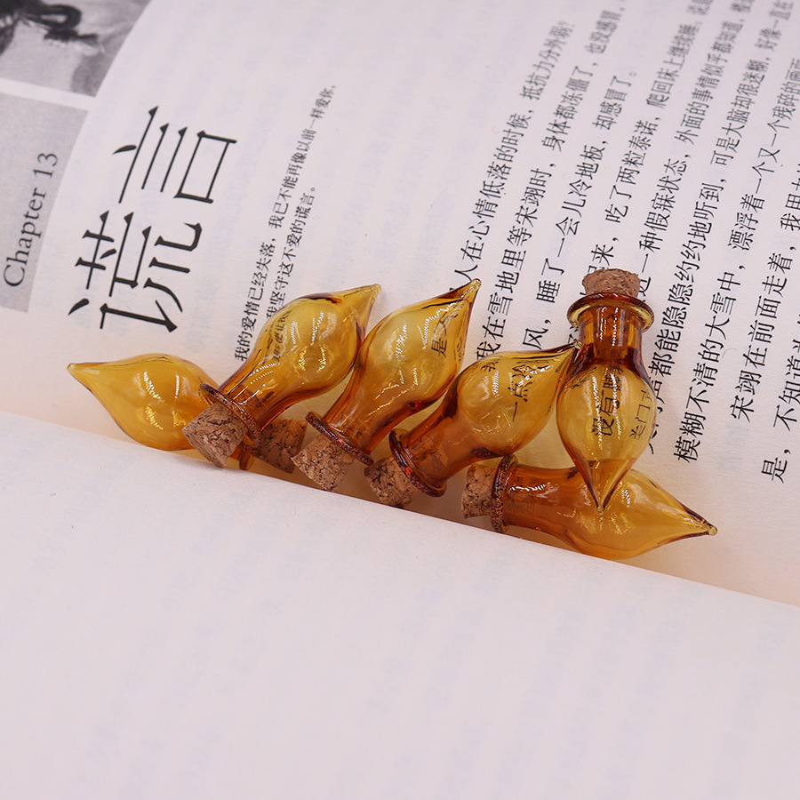 5g Weight Ornaments Jewelry Making Type 2.5-3CM Jewelry Making Size Drift bottle Classification 1 Piece Quantity Wooden plug, Glass Material Geometric Pattern Simple Style Style 1 Piece 2.5-3CM Wooden Plug Glass Geometric Drift Bottle 20