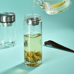 Wholesale Lightweight Luxury Fashion Transparent Glass Cup High-Quality Water Glass Single-Layer Tea Cup Gift Heat-Resistant Glass Cup