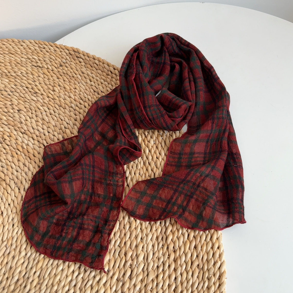 마오칭 레드 그리드-고급 23*197cm