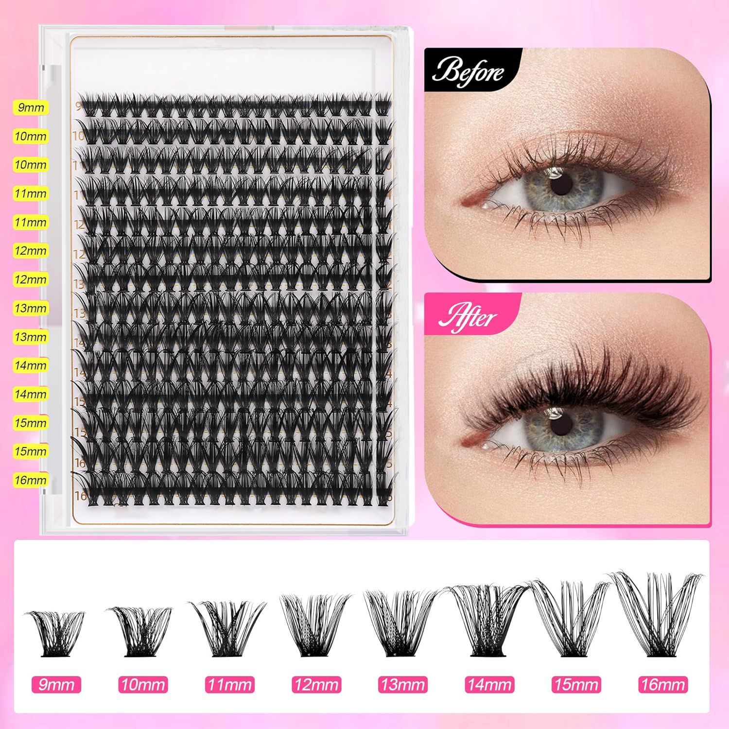 Easy Grafting False Eyelashes Set DIY30d40d Thick False Eyelashes Simulation False Eyelashes