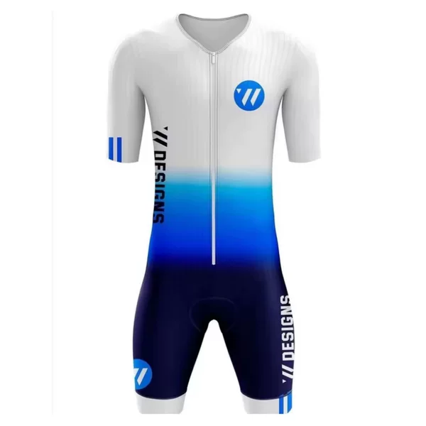 Men's Triathlon Short-sleeved Jompsuit Mountain Bike Suit Breathable Quick-drying Jompsuit Cycling Suit