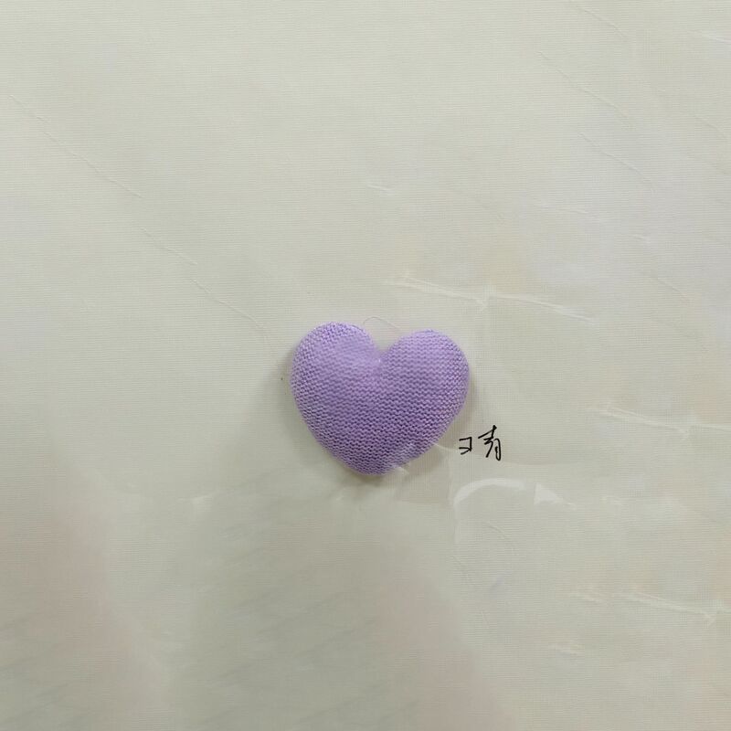 布艺手工diy配件 充棉立体毛线爱心配饰 鞋帽童装辅料 细毛线桃心|undefined