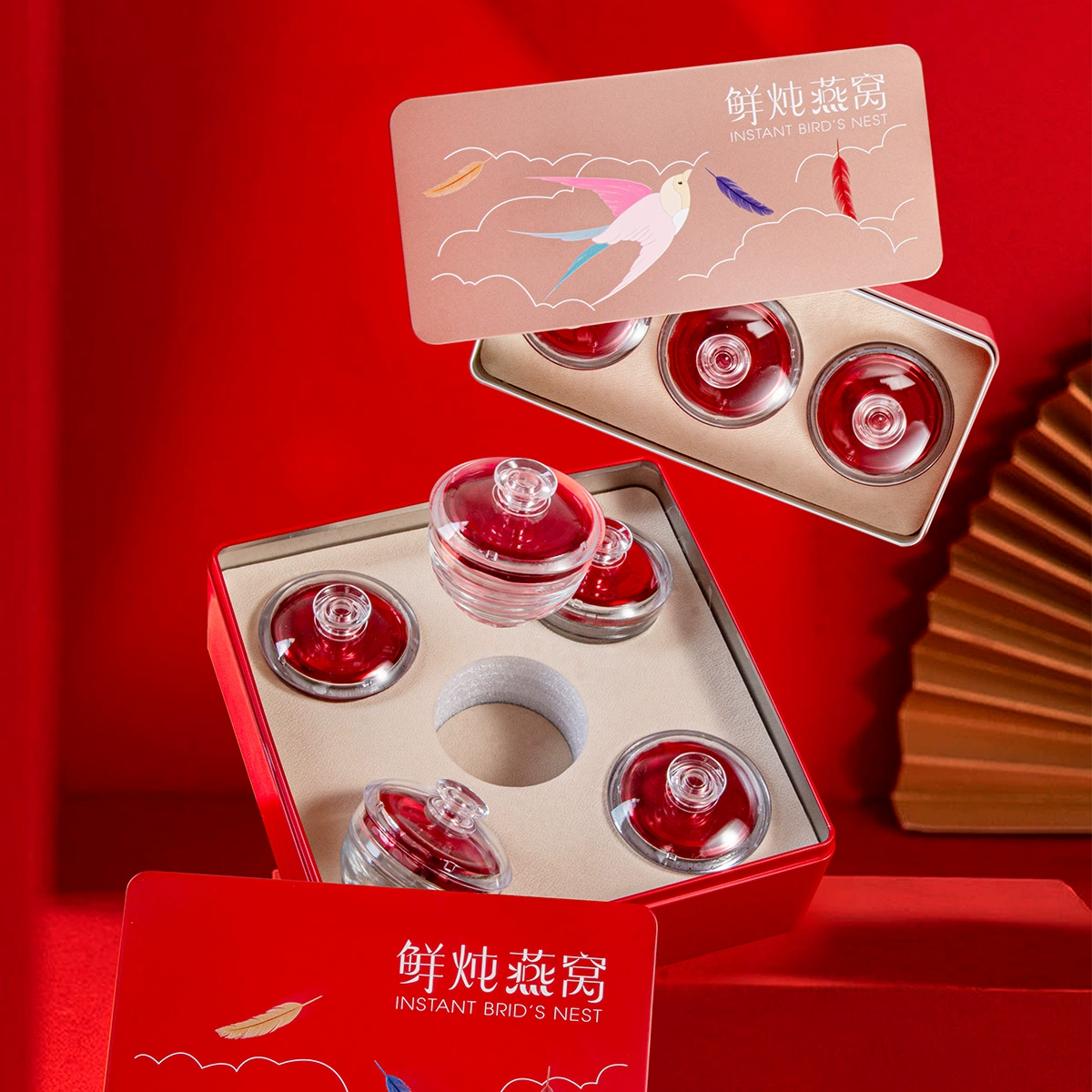 Новая свежая тушеная птичье гнездо упаковочная коробка готовая к употреблению подарочная коробка птичье гнездо