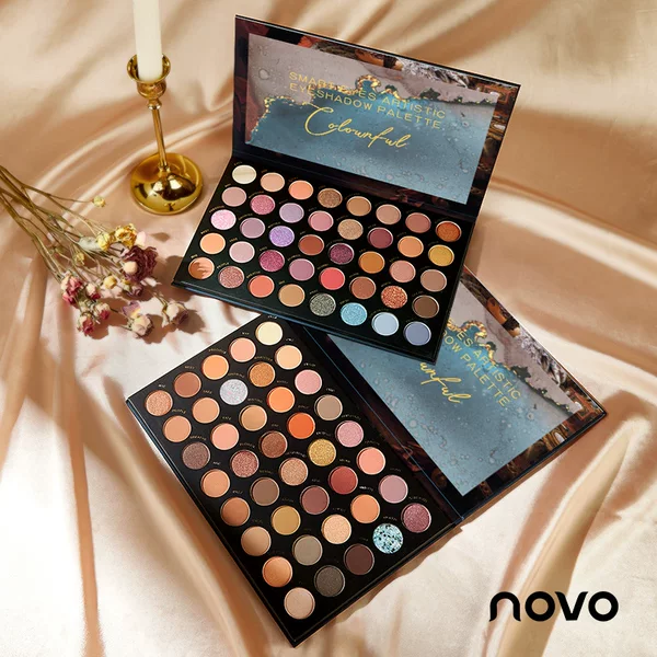 NOVO smart eyes art forty-color eyeshadow plate Matte Pearlescent earth color pink delicate clothing 5363