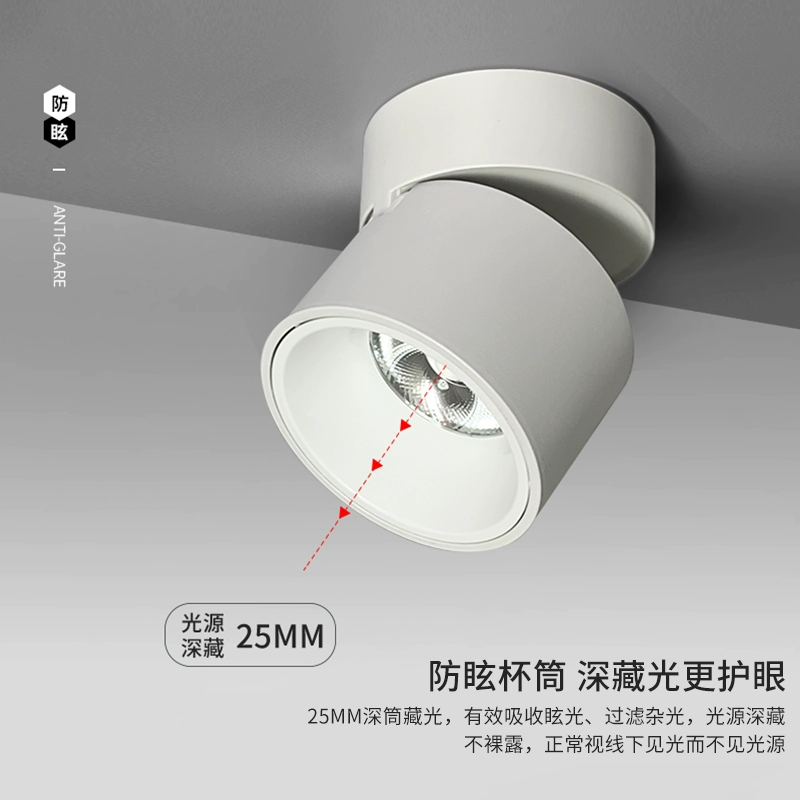 Накладной точечный светильник, регулируемый угол, складной потолочный светильник, фоновая стена для гостиной без перфорации, потолочный светильник, входной светильник