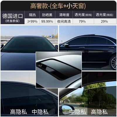 Automotive Film – Full Car Film - full-car-package-including-construction-high-luxury-model-medium-privacy-full-car-package-small-sunroof