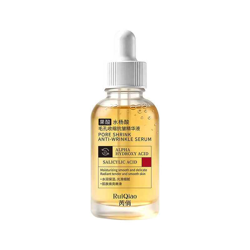 Sérum Facial de Ácido de Frutas Antiarrugas Reafirmante Minimizador de Poros