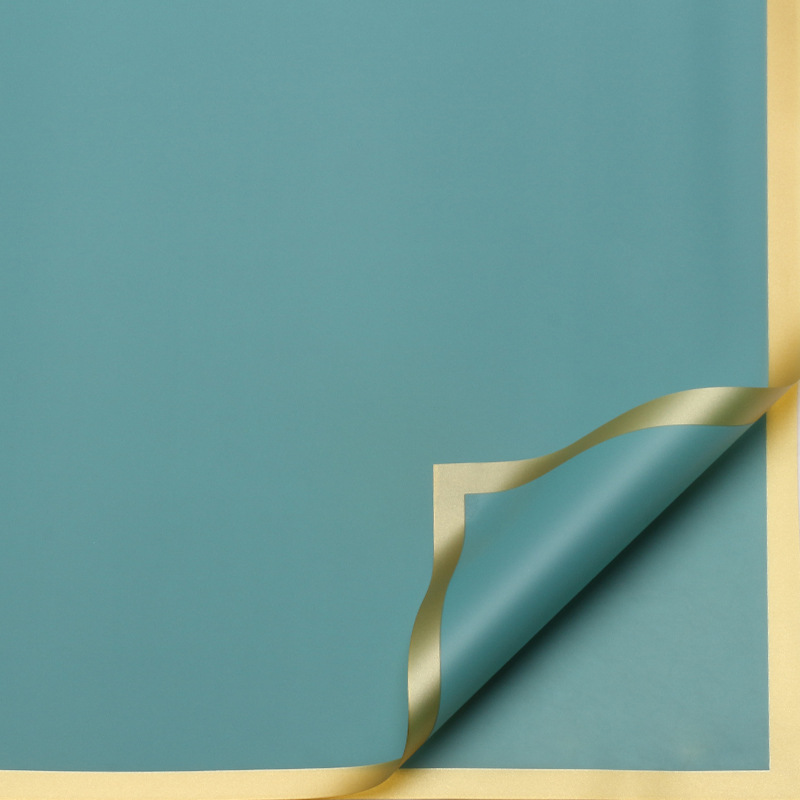 Roland New Golden frontera jalea película de la flor material de papel de embalaje impermeable de gama alta Flor de papel de embalaje ramo de flores tienda de flores