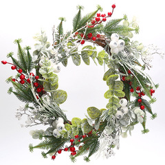 50cm Christmas Decorative Wreath Artificial Flowers Door Hanging Wall Decor Nordic Style Best Selling on Amazon