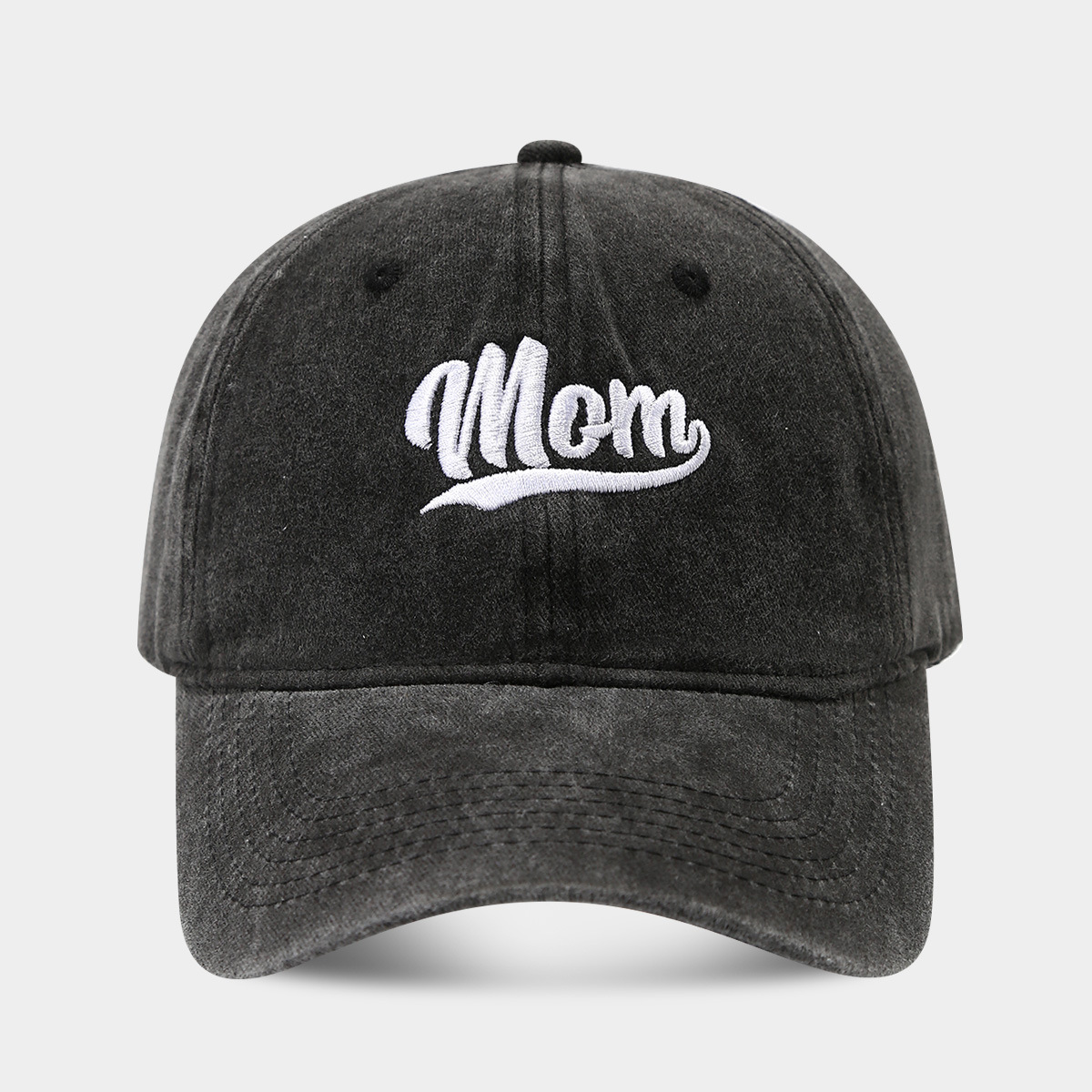 Amazon Venta caliente lavado algodón papá mamá gorra de béisbol bordada vintage deportes casual enarboló marea sombrero para el sol