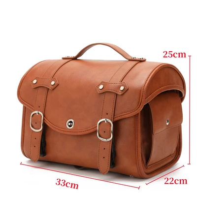 Motorcycle Accessories Riding Equipment Motorcycle trunk - light-brown