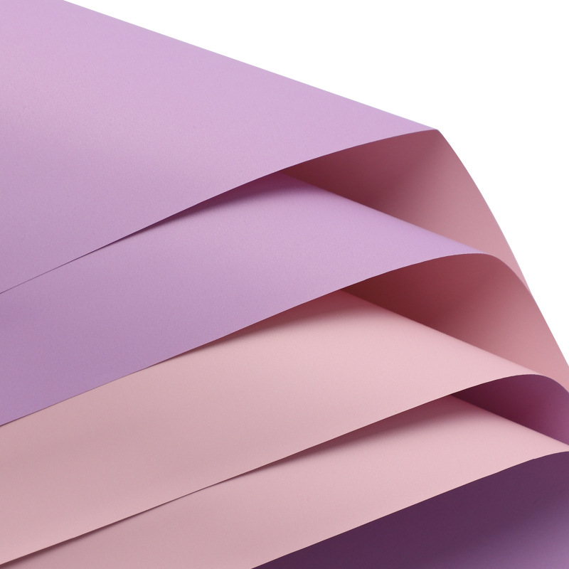 Siete colores cordier de dos colores papel de color sólido papel de oro de papel de oro lipa ramo de flores impermeable papel de envoltura de flores materiales de flores papel de embalaje de flores