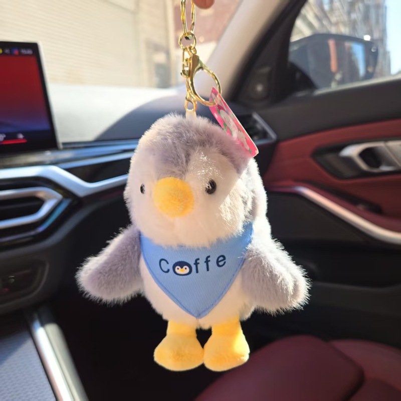 漫画かわいいヨーロッパミンクペンギン人形ぬいぐるみバッグキーホルダーペンダントクリエイティブ子供のギフトペンダント|undefined