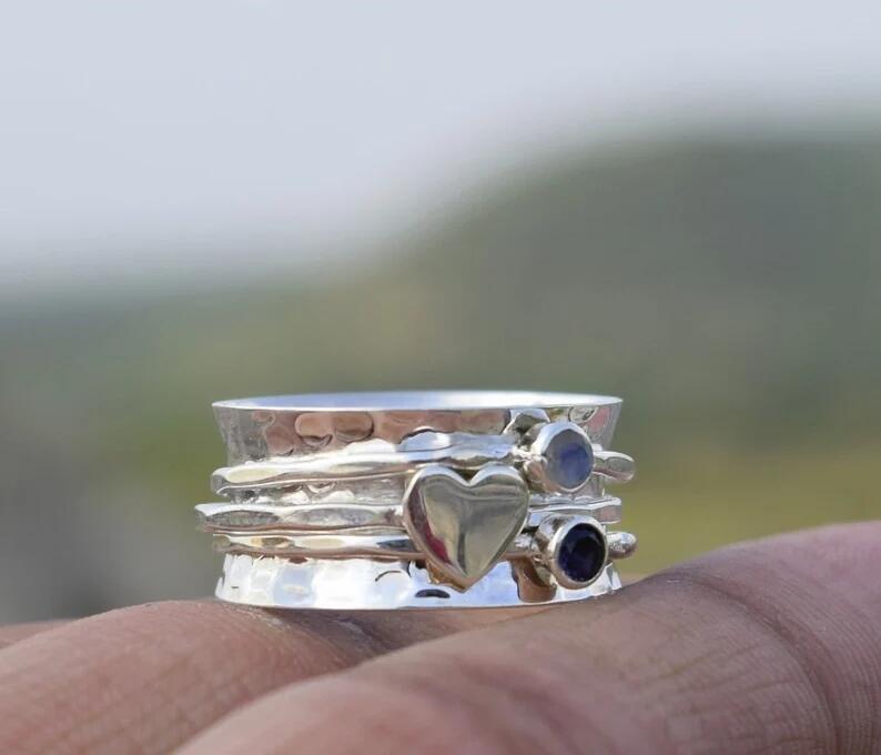 15g Weight Casual Simple Style Streetwear Geometric Alloy Plating Artificial Gemstones Unisex Rings