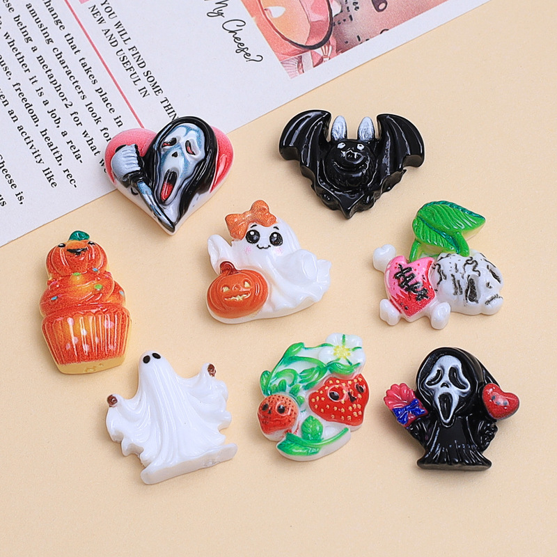 漫画ハロウィンかわいいクリエイティブ手作り diy クリーム接着剤樹脂小物アクセサリーホール靴バックルジュエリー材料パッケージ|undefined
