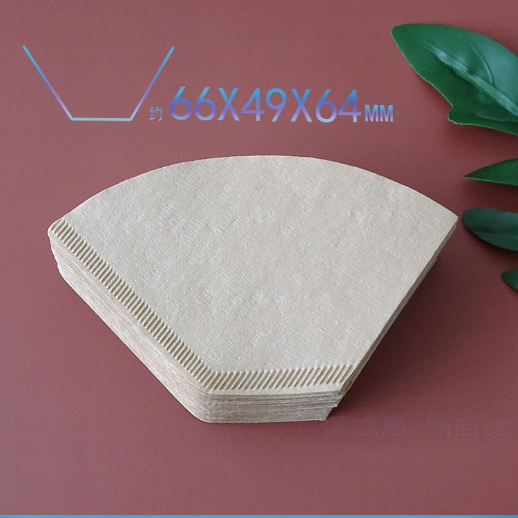 Fan -shaped coffee filter paper 100 U102 coffee filter paper dripping pot cone cones V60 hand -built cup cup coffee machine filter paper bag