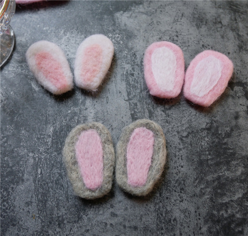 Cross-border exclusive felt rabbit fox cat ear children's clothing accessories felt decorative animal hair accessories