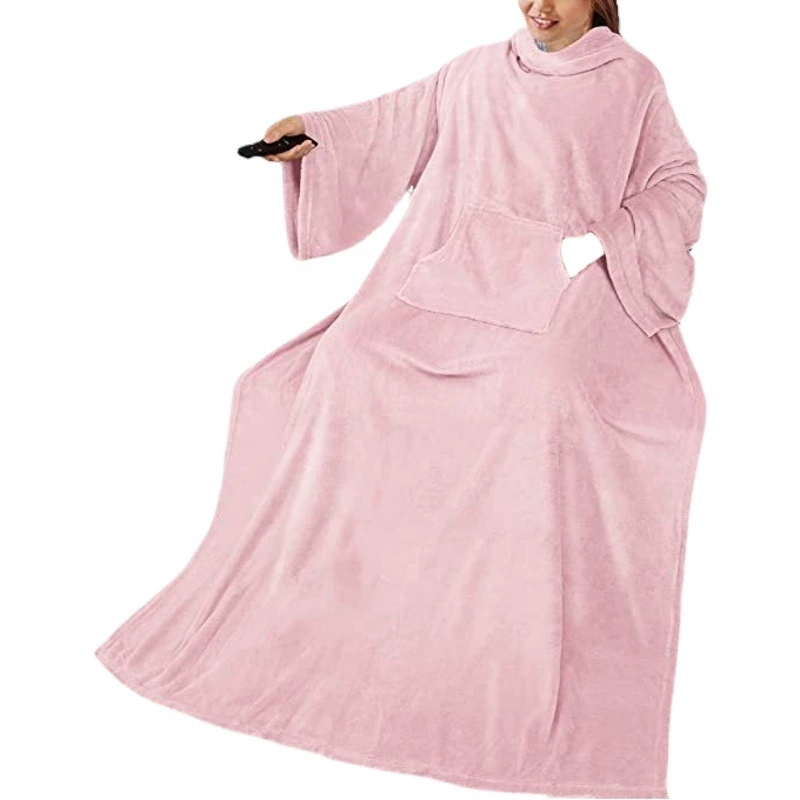 Многофункциональное одеяло-плед Amazon из композитного овечьего флиса, носимое одеяло-рукав для дома, зимний пуловер для защиты от холода