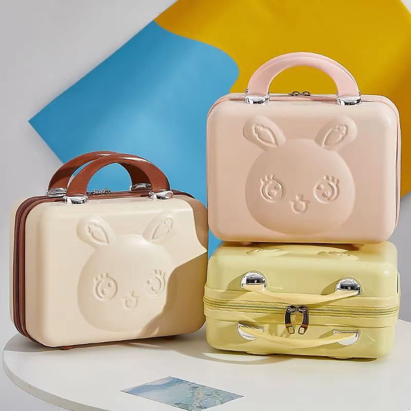 Nuevo conejo de color caramelo maleta mano caja de regalo caja de cosméticos equipaje maleta caja de almacenamiento resistente a los arañazos resistente al desgaste