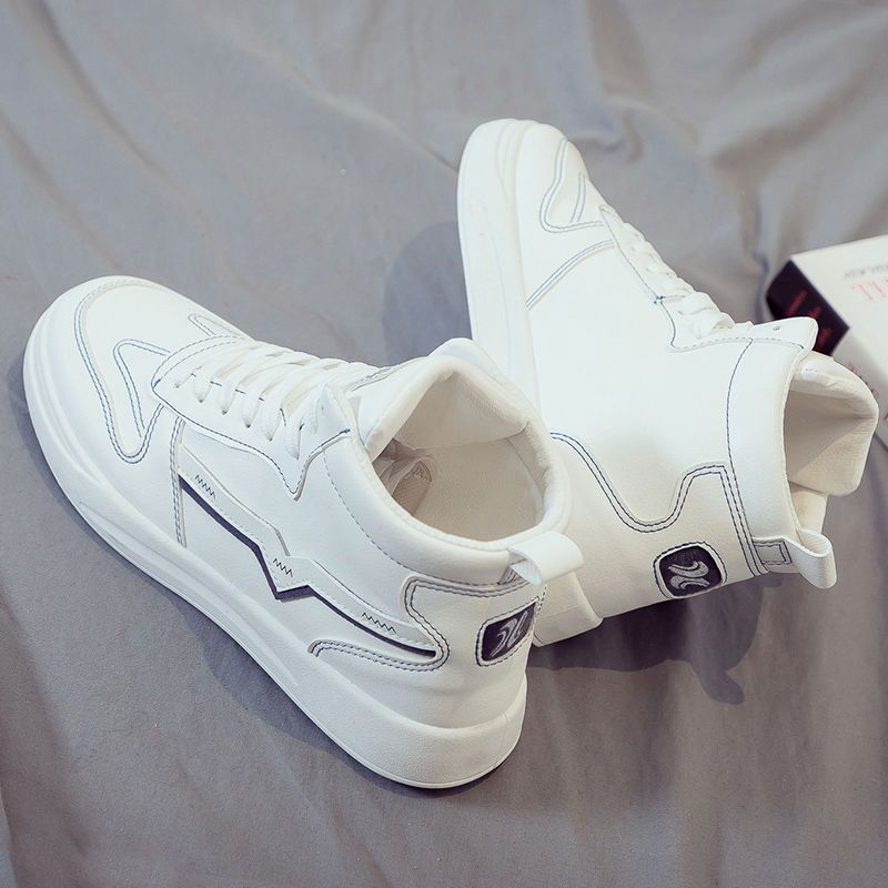 Chaussures de sport décontractées et polyvalentes en toile blanche pour hommes, nouvelle édition coréenne du printemps 2024_voghion.com