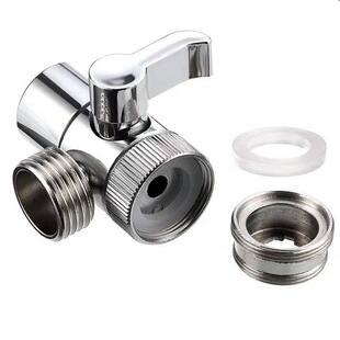 All-copper washing machine faucet adapter one-in-two water separator one-in-two outlet faucet universal connector