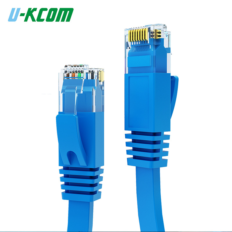 7类屏蔽扁平网络跳线六类网络扁线超五类网络跳线RJ45跳线扁网线|ms