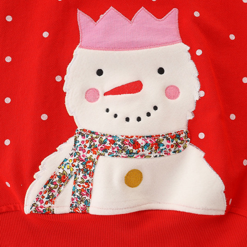 Cross-border supply source Western and European style brand children's clothing autumn new girl's sweatshirt cartoon polka dot children's sweatshirt