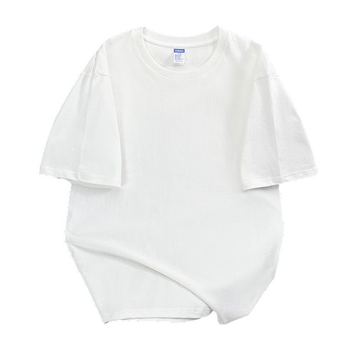 American heavyweight 260g pure cotton men's short-sleeve T-shirt summer trend brand casual versatile loose white men's top