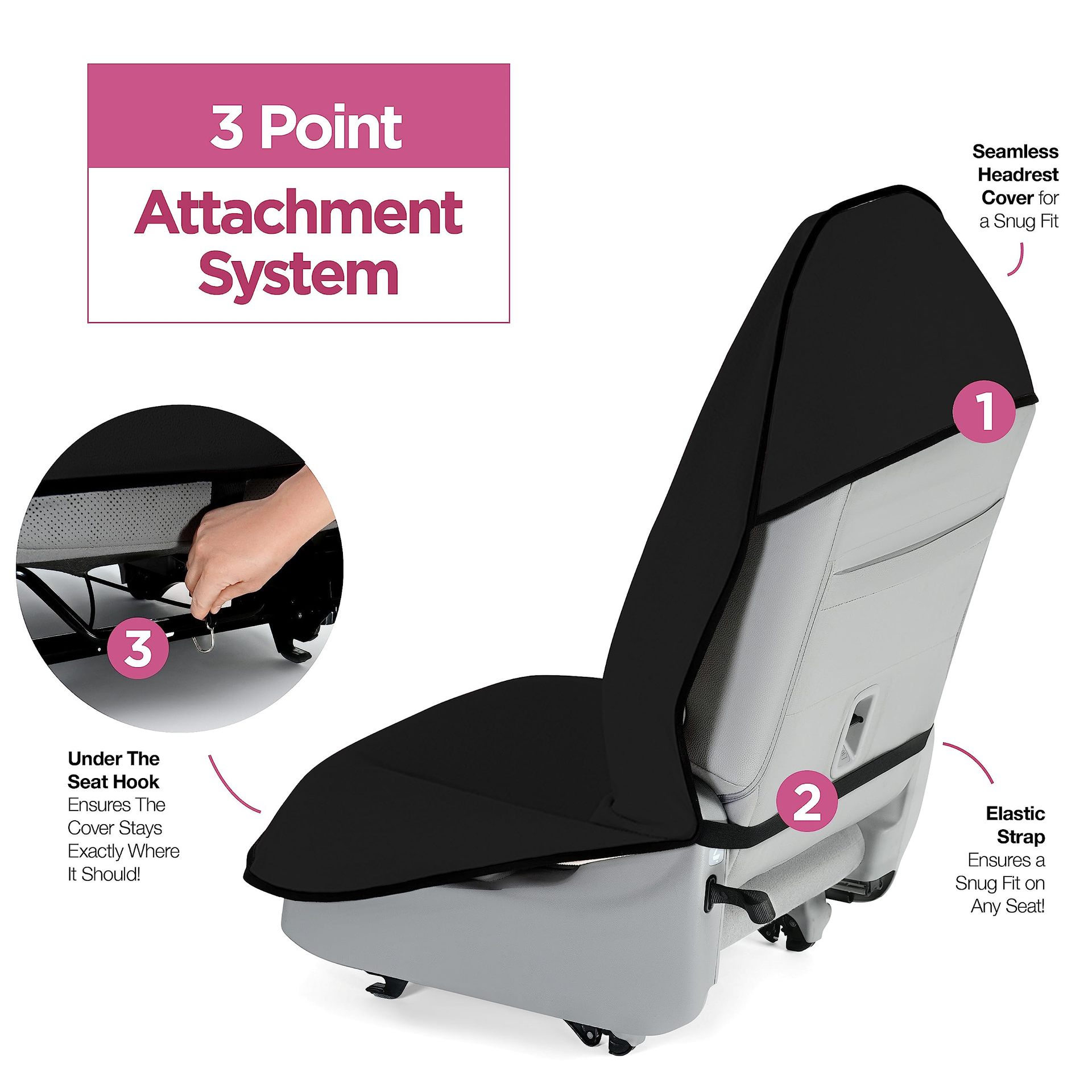 Universal Car Seat Cover, Waterproof and Non-Slip Yoga Mountaineering Sports Seat Cushion, Sweat-Absorbing Towel Seat Pad