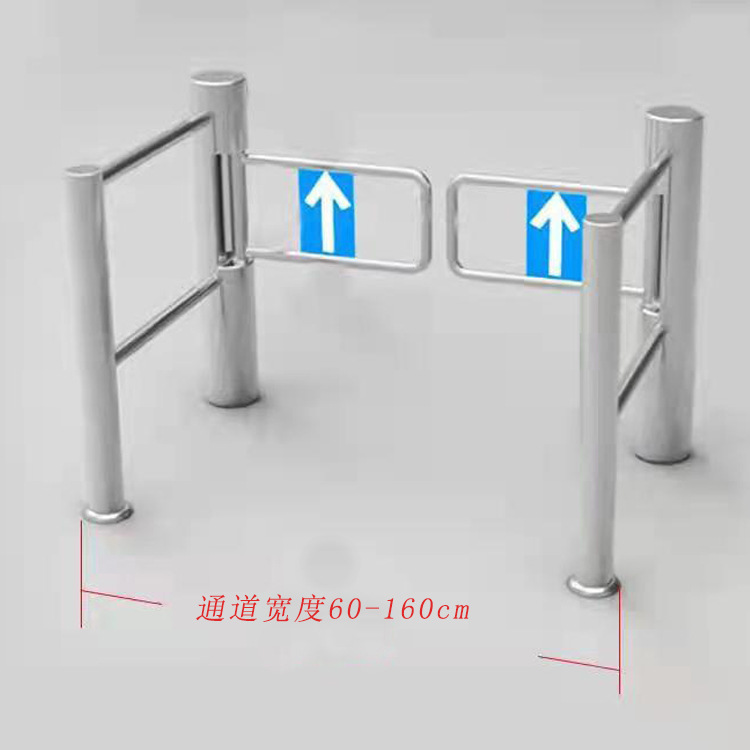 批发超市圆柱摆闸红外感应人脸识别测温刷卡门禁小区人行通道闸机