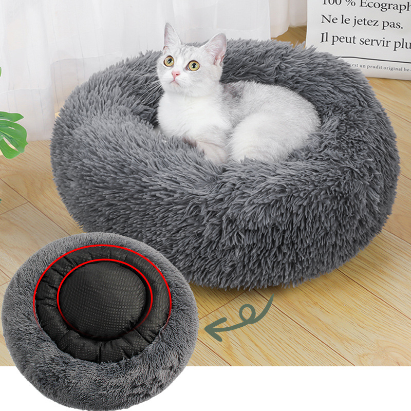 Transfronterizo nuevo gato y perro estera mascota dormir doble anillo fijo suave cómodo gato cama perro cama anti-desgarro nido de mascotas