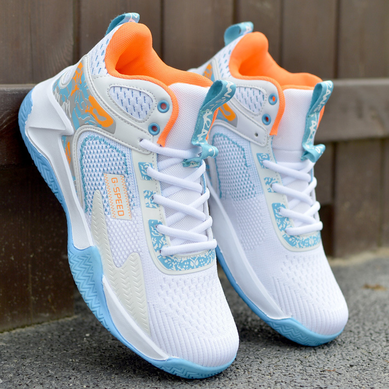 Basketball Shoes Men's Shoes 2022 New Breathable Mesh High-Top Men's Sports Shoes Student Sneakers Ready for Drop Shipping