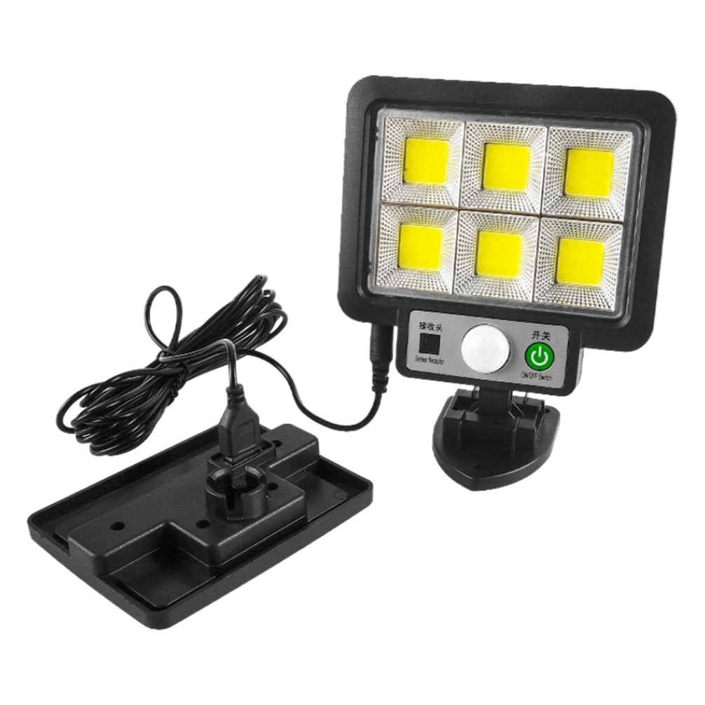 Nueva transfronteriza solar split control remoto luz de la inducción al aire libre impermeable 72COB luz del jardín 56LED luz del garaje