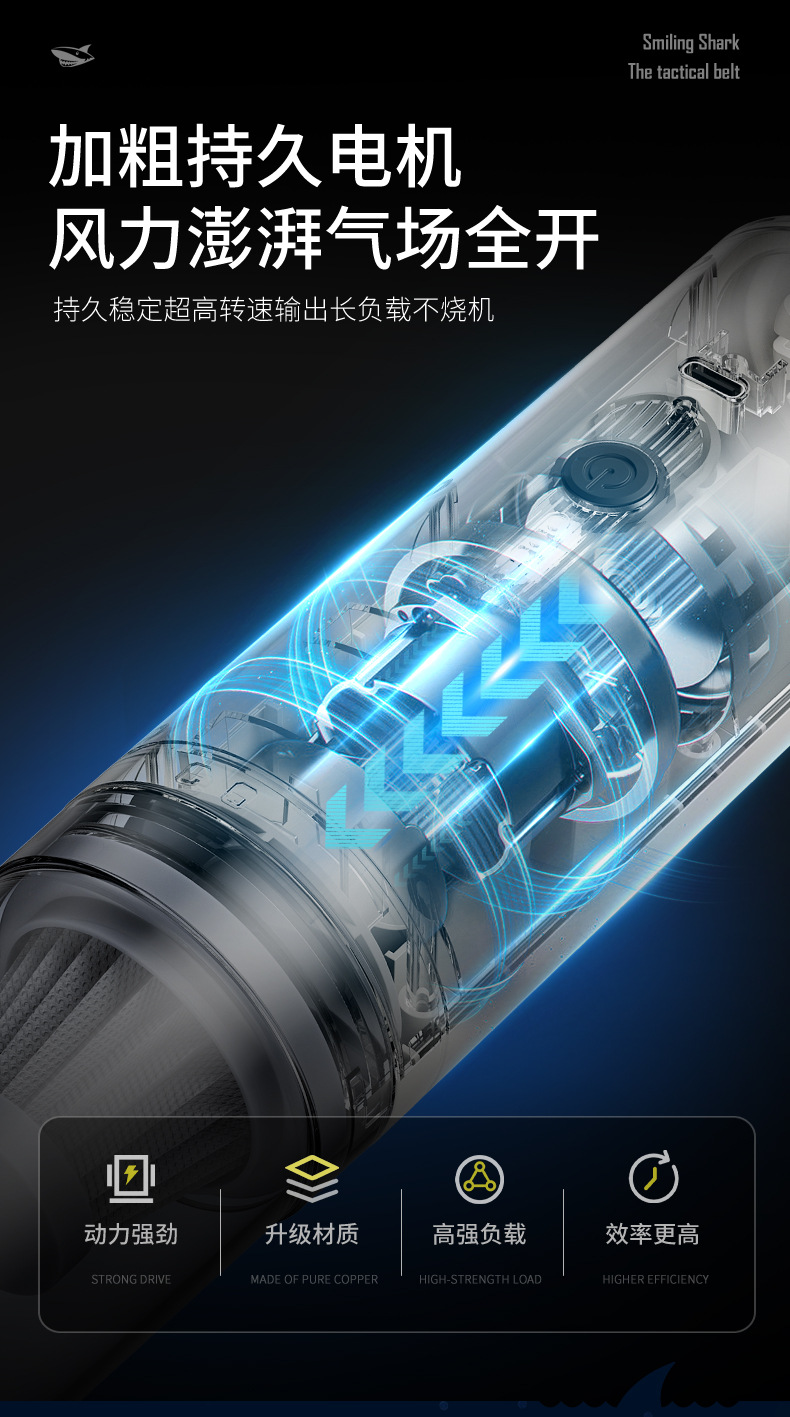 New Handheld Vacuum Cleaner, Car-Mounted Rechargeable Multi-Function Blower, Keyboard Dust Remover, High-Power Cleaner