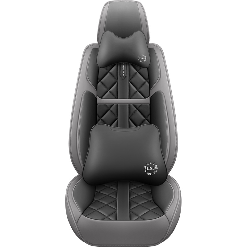 2025 New Amazon All-Inclusive Full Leather Four-Season Universal Car Seat Cushion Cross-Border Hot Model Foreign Trade Wholesale