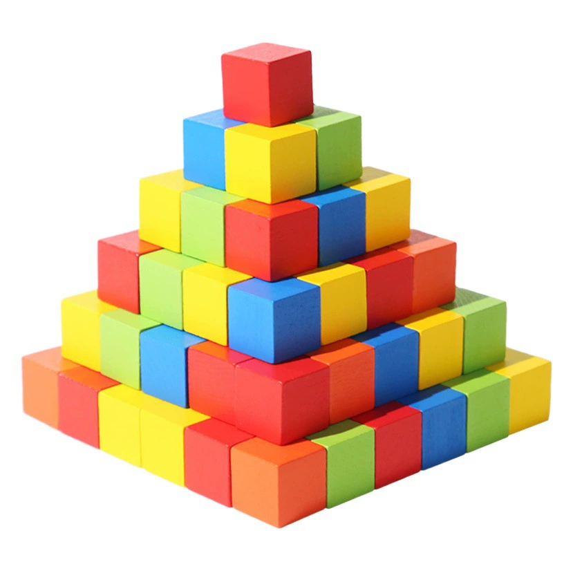 Маленькие строительные блоки квадратной формы 2-3 см большие частицы 100 таблеток учебные пособия по математике детские развивающие собранные игрушки
