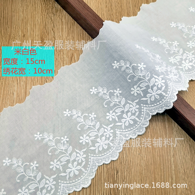 メーカーの新型幅15cmピンク綿レースのロリータスカート