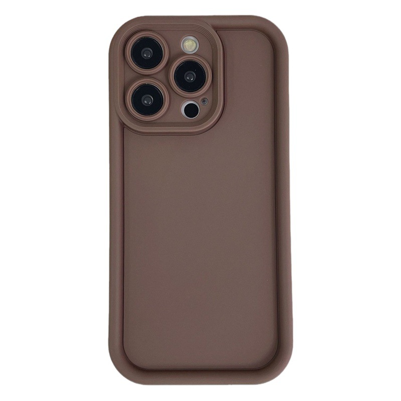 Aplicable a Apple 15 Funda protectora 16 iPhone14 Carcasa blanda de color sólido 13 Funda para teléfono móvil simple a prueba de caídas de alta gama 11