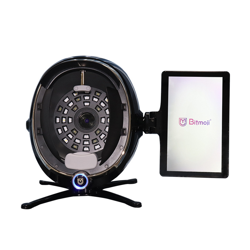 跨境款 八光谱摩矶AI皮肤检测仪 脸部水份肌肤智能分析测肤美容仪