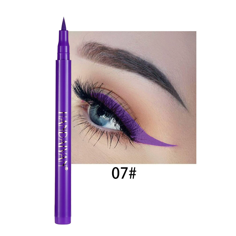 Eye Pencil (HANDAIYAN) Rainbow Makeup Primer, Waterproof Smudge‑Proof, 12 Colors, 1.6 g