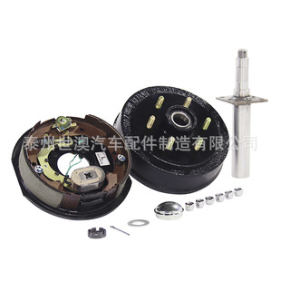 6-Hole 4500 Pound Trailer Hub Drum Brake Disc Electric Brake Hydraulic Oil Brake Drum Trailer Axle Head Assembly Brake Drum