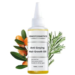 Onestcosmetics Anti-Greying Hair Growth Oil Rosemary Hair Oil Essence