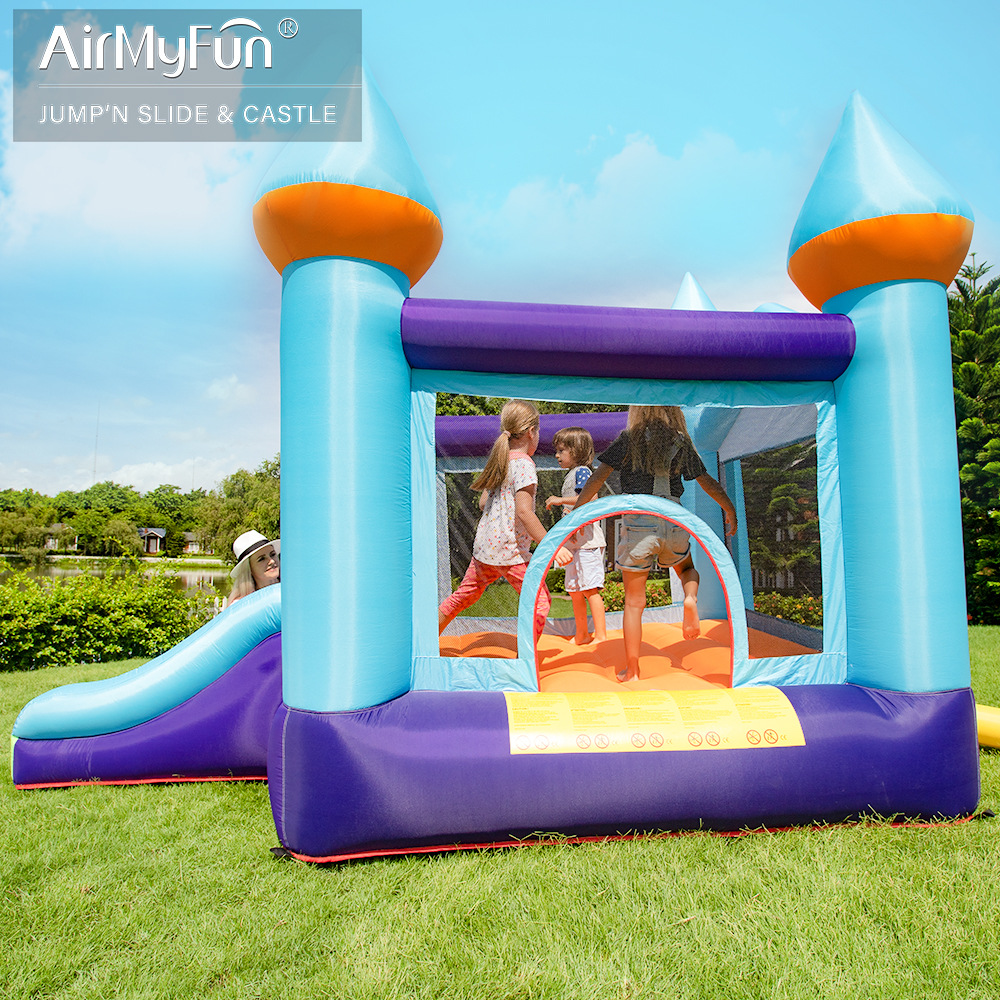 AMF | Hogar pequeño castillo para niños pequeño tobogán para el hogar pequeño castillo inflable para niños domésticos