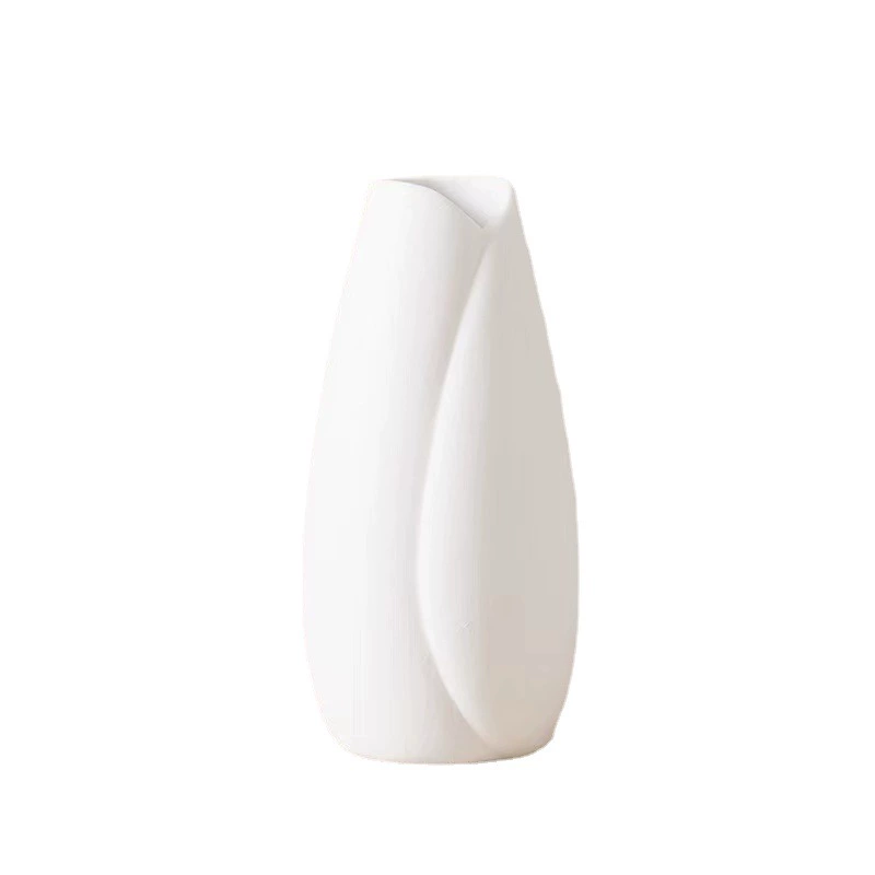 White ceramic modern creative resin decor, simple and elegant design, home decor