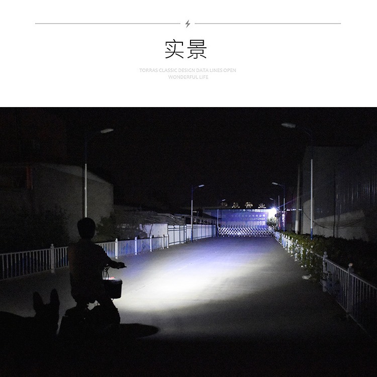 Luz eléctrica motocicleta luz LED Super brillante faro externo triciclo hooligans modificado coche de la batería de luz Universal