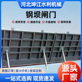 液压钢坝翻板闸门升降式自动化远程操控水利工程钢闸门厂家锁闭阀