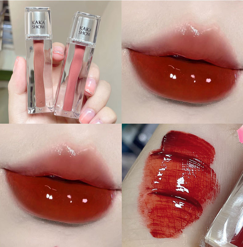 kakashow Transparent Water Mirror Lip Gloss is a clear and moisturizing matte lip gloss for students at an affordable price undefined
