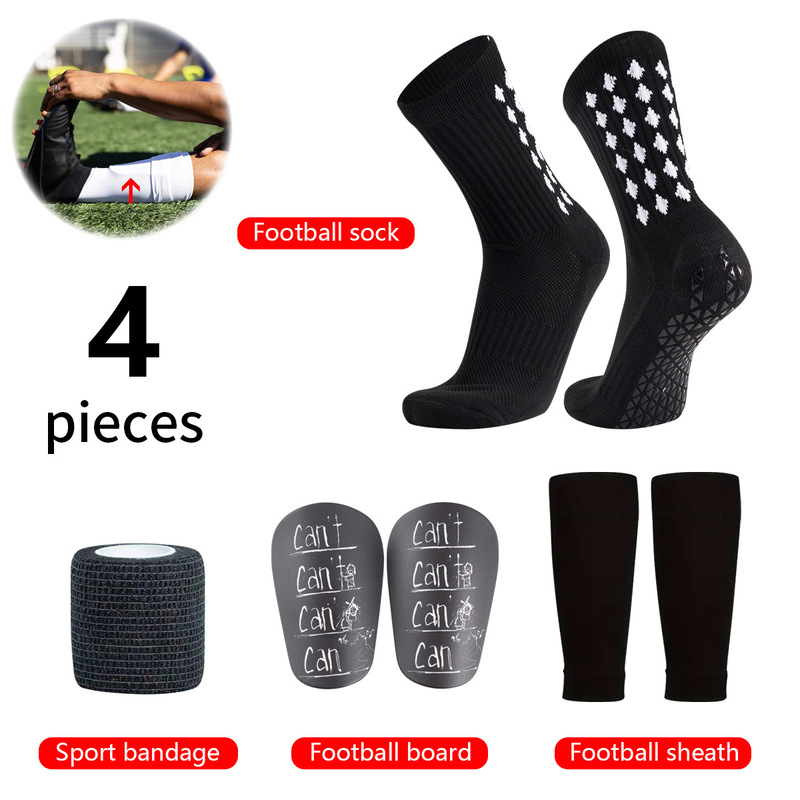 Carefully Selected Amazon Shein Football Sports Set, Adhesive Football Socks, Long Tube Socks, Shin Guards, Straps