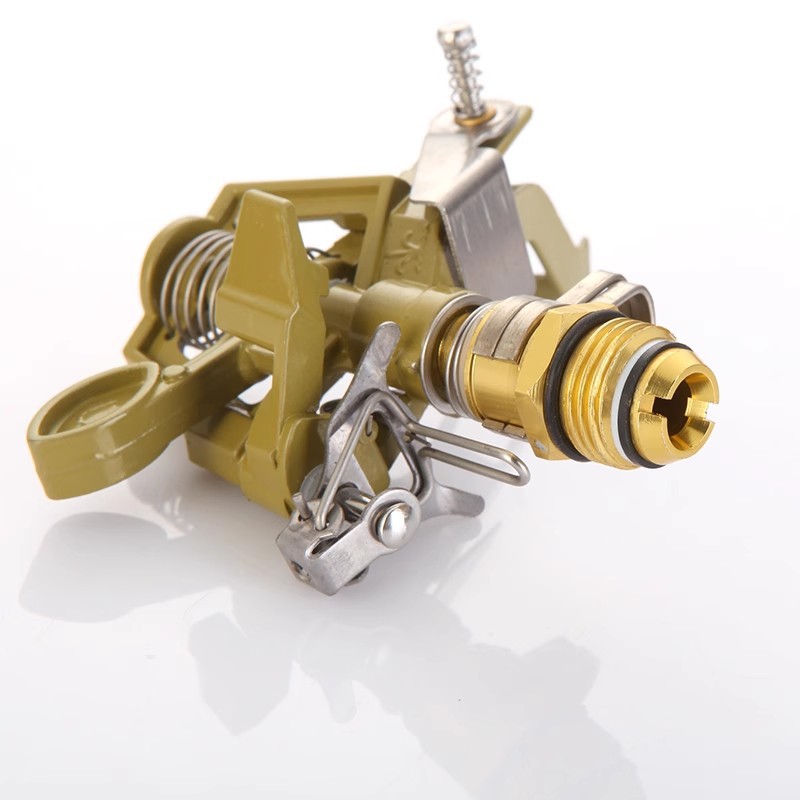 4 puntos 6 puntos de aleación de zinc ajustable 360 grados giratorio Rocker brazo boquilla controlable ángulo jardín césped boquilla de refrigeración