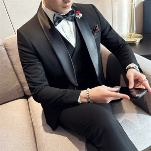 Gentleman suit men's suit formal dress party tashiduo adult dress bridegroom wedding bridesmaid suit suit men